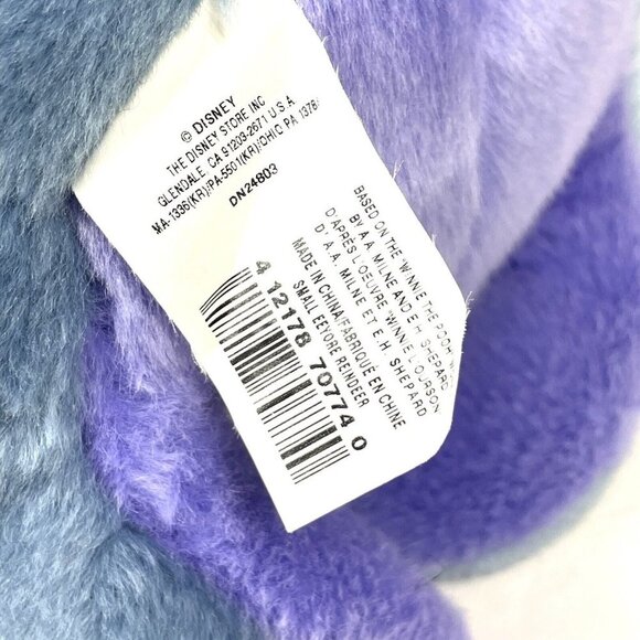 Disney Store Eeyore Plush Reindeer w Antlers Christmas Jingle Bells Exclusive - Picture 9 of 13